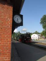 99 1741-0 bei der Einfahrt mit P 1011 in Neudorf am 12.Juli.2013