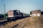 202 627 wartete in Bergen/Rügen auf Anschlußreisende nach Lauterbach.