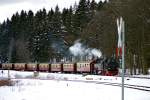 99 7247-2 hatte mit N 8926 bei der Einfahrt in Drei-Annen-Hohne am 03.04.2015 ca.30-40 Minuten Verspätung.