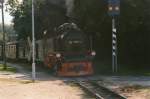 99 1782-4 bei der Einfahrt in den Bahnhof Baabe am 10.August.2009(Gescannt)