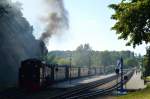 99 1782-4 steht abfahrbereit mit P 231 in Binz am 03.08.2015