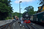 99 1781-6 beim Wasserfassen in Göhren am 19.07.2016