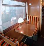 2er Sitzgruppe in einem alten Speisewagen.