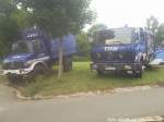 Unimog & MB des THW´s beim Stadtteilfest & Blaulichttag in Bergen auf R�gen am 29.6.13
