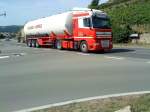 LKW DAF XF SZM mit Chemietankauflieger unterwegs in Bad D�rkheim am 15.08.2013