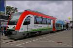 VT 123.1 besitzt Eco4-Motoren f�r m�glichst geringen Schadstoffausto� (95 80 0615 123-6 D-VIAS; INNOTRANS 2010 Berlin 21.09.2010)