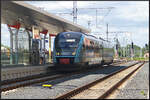Arriva 642 336 stand als ? nach Nenastupovat im Bahnhof Jaroměř.

Jaroměř, 21.05.2022
[95 80 0642 336-1 D-ATDE]

