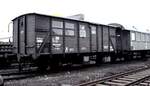 G 10 Bahnhofswagen Nr.63 123 in Hannover-Leinhausen am 31.03.1978.