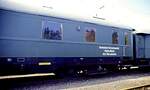 DB Messwagen 1 ; 51 80 99-60015-8 Dienst�g (e) 318 DB Han Minden, ex Sch�rzenwage; in M�nchen-Freimann am 26.06.1982.
