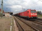 185 169 mit einem Getreidezug am 11.09.2011 in Stendal