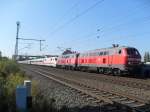 218 836 und 218 832 schleppten am 25.09.2011 ICE 402 035/808 035(G�rlitz)und 402 005/808 005 (Zwickau)von Stendal nach Berlin ab.