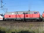 218 836 und 218 832 schleppten am 25.09.2011 ICE 402 035/808 035(G�rlitz)und 402 005/808 005 (Zwickau)von Stendal nach Berlin ab