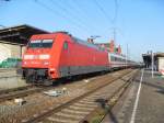 101 115 war am 25.09.2011 mit IC 1923 in Stendal.