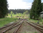 a-z/700658/der-bahnhof-rennsteig-mit-den-abzweigungen Der Bahnhof Rennsteig mit den Abzweigungen links nach Schleusingen und rechts nach Ilmenau am 27.Mai 2020.
