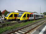 HLB VT 281 und VT 282 abgestellt,am 02.September 2021,in Fulda.