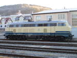 Einzige Diesellok auf dem Bahnhof Meiningen am 03.Februar 2025,war die RPRS 218 480.