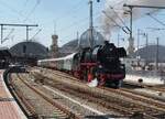 35 1097-1 fährt mit Sonderzug aus Dresden Hbf aus am 19.04.2015.