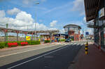 Der Bahnhof Emden-Außenhafen am 01.05.2022.