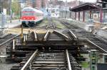 Und es hat Bumm gemacht....im Ulmer Bahnhof am Bahnsteig zu den Gleisen 25 (Bayerische Gleise) und dem Gleis 1 (Hauptstrecke in Richtung Stuttgart).