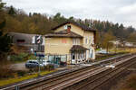 Der Bahnhof Villmar (Lahn) am 13 Januar 2018.