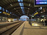 Die Bahnhofshalle von Dresden Neustadt am 18.04.2015.
