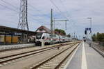 im neuen Glanz erstahlt der umgebaute Bahnhof Warnemünde am 21.05.2020