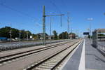 am Vormittag des 30.05.2020 war es eine herrliche Ruhe am Bahnhof in Warnemünde.