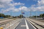 ziemlich leer war es am 14.06.2020 am Bahnhof Warnemünde.