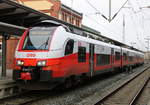 4746 553 als RE 9(92465)von Rostock Hbf nach Ribnitz-Damgarten West kurz vor der Ausfahrt im Rostocker Hbf.19.01.2020