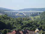 Die Grümpentalbrücke bei Grümpen am 29.August 2022.