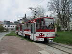 In der Erfurter Innenstadt traff ich,am 26.April 2022,den Tw 522.