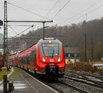 Nach den Orkanen Ylenia und Zeynep läuft der Personen-Bahnverkehr am 20.02.2022 an Siegstrecke halbwegs normal, aber kommt bald „Antonia“ und es regnet ohne Unterlass....