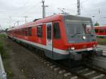 Als Anschluzug nach Szczecin Glowny wartete,am 05.Mai 2012,der 628 651-2 in Angermnde.