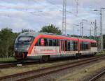 642 039  Kulturzug  als RB 13111(Wismar-Tessin)bei der Einfahrt im Rostocker Hbf.05.08.2023