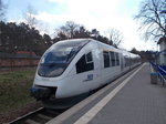 BR 643/489177/vt64304am-08april-2016machte-halt-in-der VT643.04,am 08.April 2016,machte Halt in der Station Wandlitz an der Heidekrautbahn.