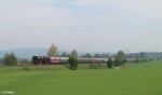 01 1509 und 118 770 mit einem Sonderzug von Dresden nach Nürnberg bei Marktleuthen.