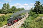 01 519 mit Sonderzug auf der Fichtelgebirgs Rundfahrt bei Aign. 31.07.21