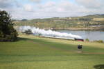 41 1144 mit dem Elstertal Express auf dem Weg nach Cheb an der Talsperre Pirk 16.10.21