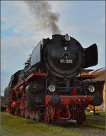 Nach getaner Arbeit, 01 202 beim Abdampfen in Romanshorn.