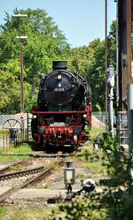 41 018 mit Handweiche im Bahnpark Augsburg am 26.06.2022.