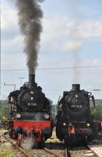 052 740-8 und 75 1118 in Amstetten am 11.09.2020.
