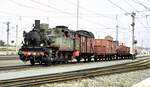 Jubiläumsparade 150Jahre Eisenbahn in Deutschland Programm Nummer 3.2 Preußischer Güterzug mit 92 638 (als T 13 Nr.7906 Stettin) mit 7 Güterwagen: Güterzuggepäckwagen,