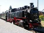 99 788 in Ochsenhausen zu Filmaufnahmen am 25.09.2021.