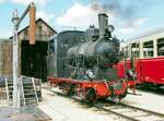 Lok 12 der Härtsfeldbahn in Neresheim am 13.08.2016.