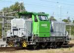 am 25.08.2013 stand die Vossloh-Lok G6(650 114-8)im Rostocker Hbf gut abgestellt fr den Fotografen.