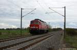 232 240-2 als Lz zwischen Brandenburg und Gtz in Richtung Brandenburg unterwegs. 15.04.2011