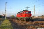 233 233-6 DB Schenker Rail Deutschland AG kam als Lz durch Satzkorn gefahren und fuhr in Richtung Golm weiter.