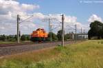 261 310-7 northrail GmbH für Seehafen Kiel GmbH & Co. KG kam als Lz durch Vietznitz gefahren und fuhr in Richtung Wittenberge weiter. 21.06.2013