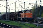 275 105-5 mit Holzzug durch Eisenach Ri. Bad Salzungen am 08.04.2014