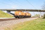BBL 09 (203 122-7) BBL 08 (203 121-9) BBL Logistik GmbH in Nennhausen und fuhren weiter in Richtung Stendal.
